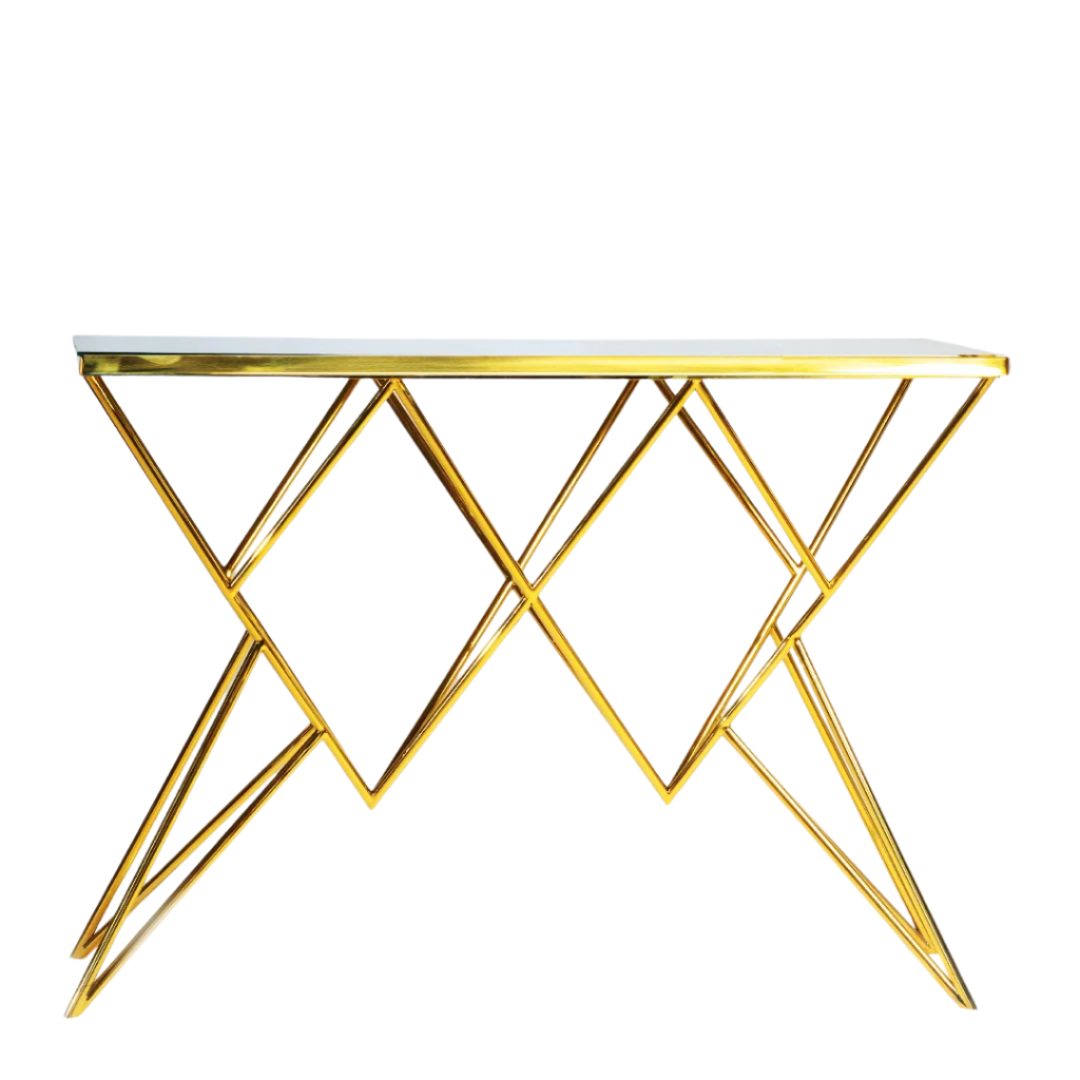 <img src="sleek-console-table.jpg" alt="طاولة كونسول أنيقة من الاستانلس ستيل - مثالية للمداخل أو غرف المعيشة لعرض الديكور والأغراض | Sleek Stainless Steel Console Table for Entryways or Living Rooms – Rust-Proof with 10-Year Warranty">