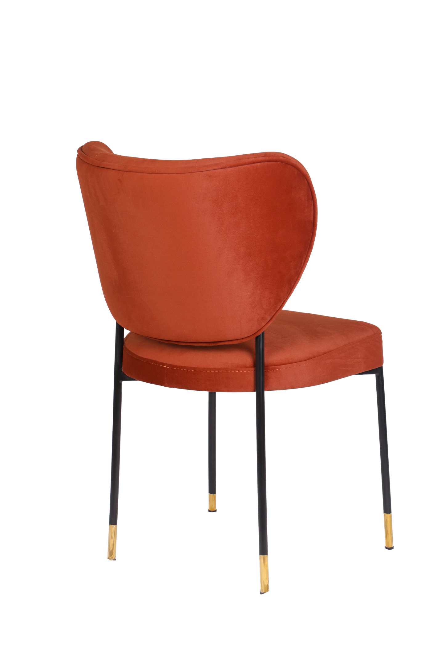 Dining Chair – Artistic Form with Metal Accents