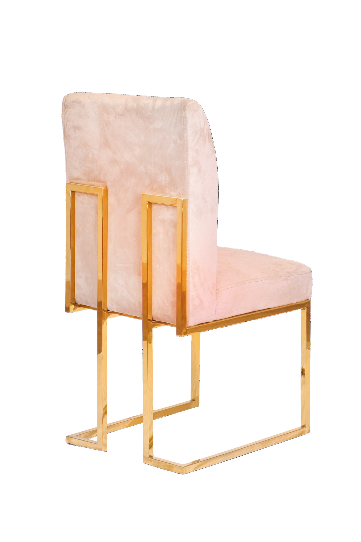Stainless Steel Velvet Dining Chair – Elegant Frame with Custom Fabric