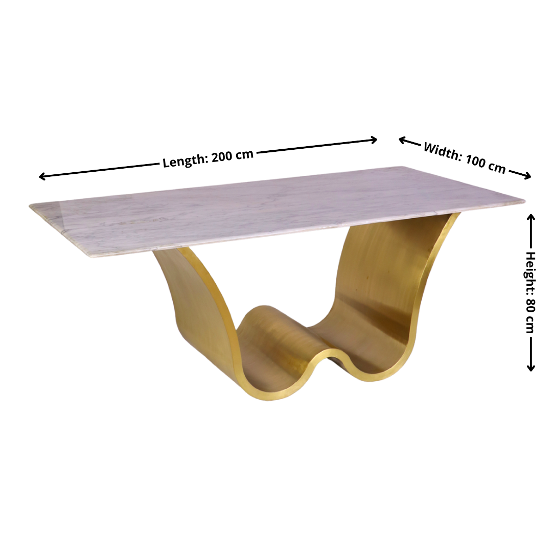 Luxury Marble Wave Table