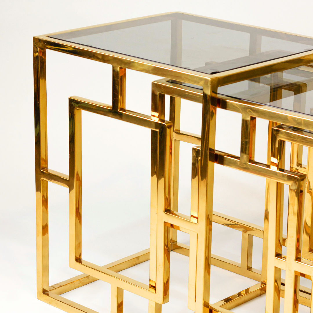 Lattice Luxe Table Set – Nested Layout or Composition