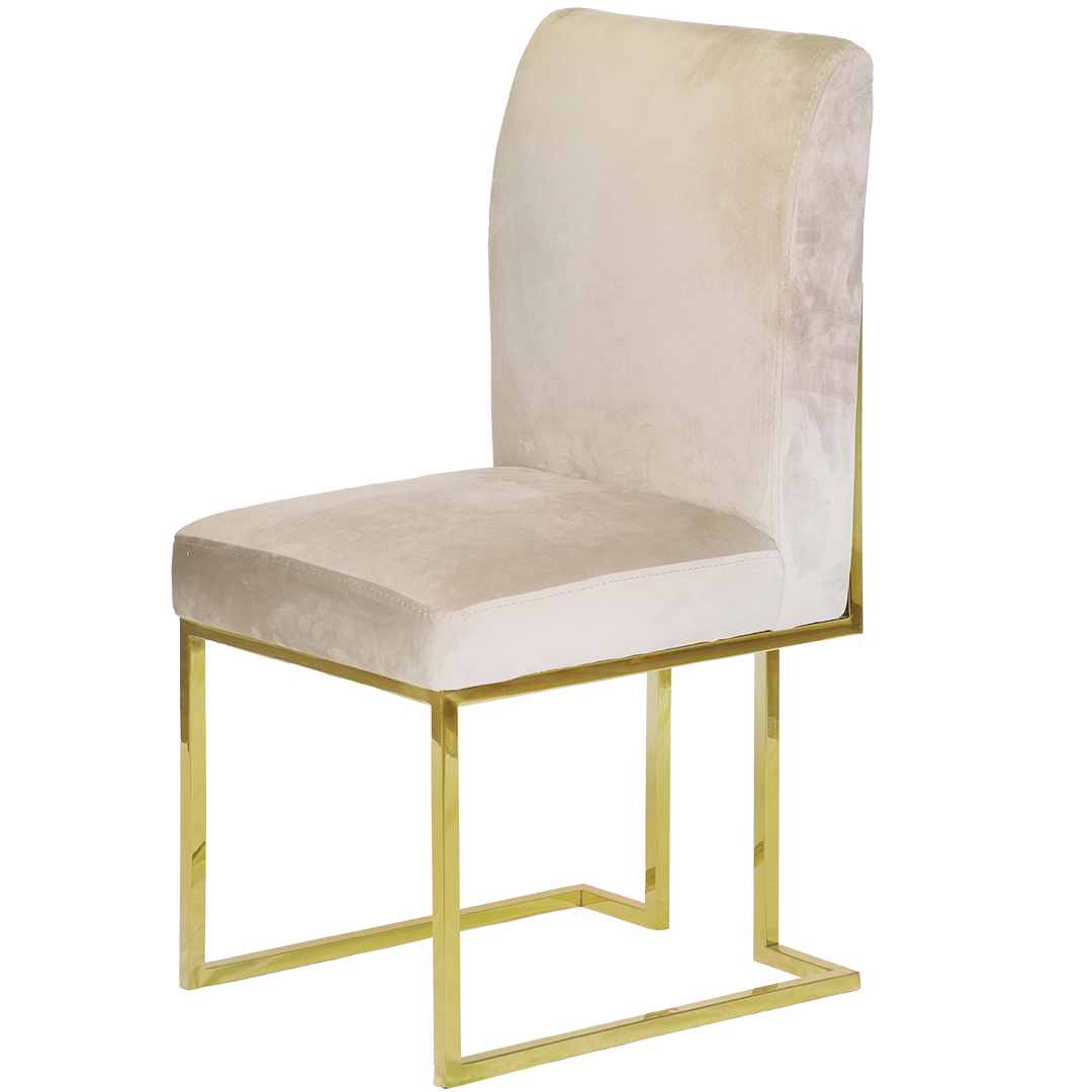 Luxury Sled Chair – Elegant Stainless Sled Base & Custom Upholstery