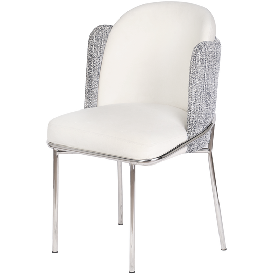 Luxury Half-Arc Chair – Elegant Curved Back & Custom Upholstery