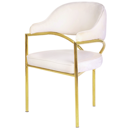 Luxury Y-Arc Chair – Y-Shaped Arc Back & Custom Upholstery