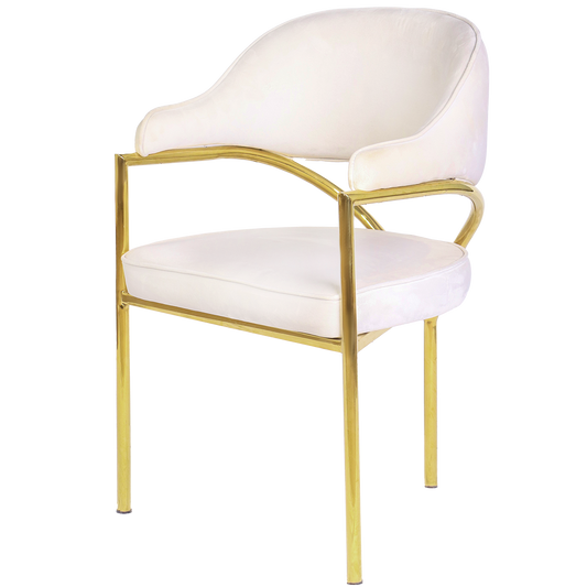 Luxury Y-Arc Chair – Y-Shaped Arc Back & Custom Upholstery