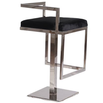 Mod-Cube Chair Stainless Frame Detail – Silver PVD Finish